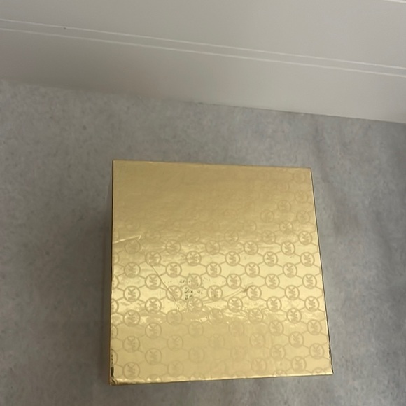 MICHAEL KORS Gold Tone MK Logo Open Heart Pave Crystal Stud Earrings Trio Set - Picture 3 of 7